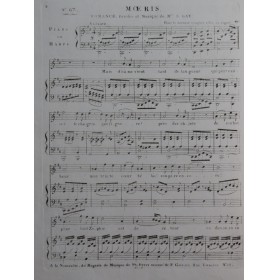 GAY Sophie MOERIS Chant Piano ou Harpe ca1830