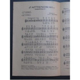 J'attendrai Tino Rossi Chant 1937