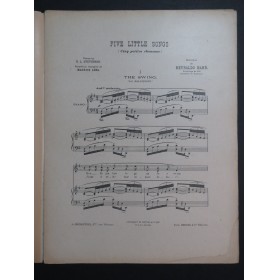 HAHN Reynaldo The Swing Chant Piano 1918