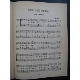 GRAUN Carl Heinrich Der Tod Jesu Oratorio Chant Piano XIXe