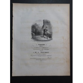 SCHUBERT Franz Vision Mélodie Chant Piano ca1835
