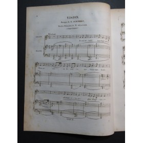 SCHUBERT Franz Vision Mélodie Chant Piano ca1835