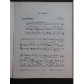 CLERGUE Jean Intimité Chant Piano 1937