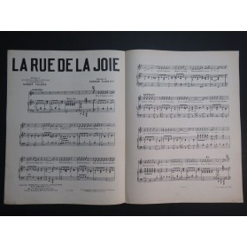 LARRIEU Pierre La Rue de la Joie Chant Piano 1927
