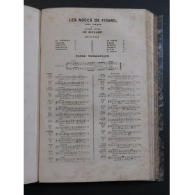 MOZART W. A. Don Juan Les Noces de Figaro Opéra Chant Piano ca1850