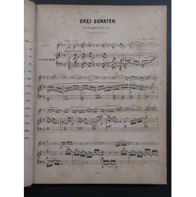 BEETHOVEN Sonates Rondo et Variations Piano Violon ca1880