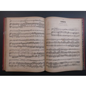 BEETHOVEN Sonates Rondo et Variations Piano Violon ca1880