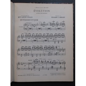 L'ENFANT Édouard Évolution Suite de Danses Dédicace Piano 1928