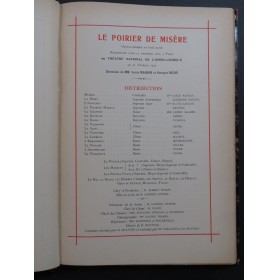 DELANNOY Marcel Le Poirier de Misère Opéra Chant Piano 1927