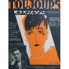 BERLIN Irving Toujours Chant Piano 1928