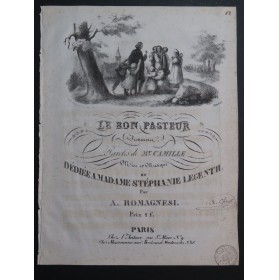 ROMAGNESI Antoine Le Bon Pasteur Chant Piano ca1830