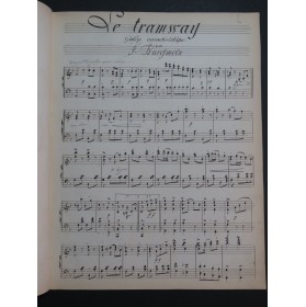 BURGMEIN J. Tramway Galop Manuscrit Piano XIXe