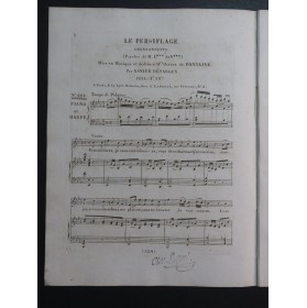 DÉSARGUS Xavier Le Persiflage Chant Piano ou Harpe ca1830