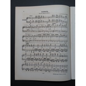 BEETHOVEN Sonate op 106 Hammer-Clavier Piano ca1865