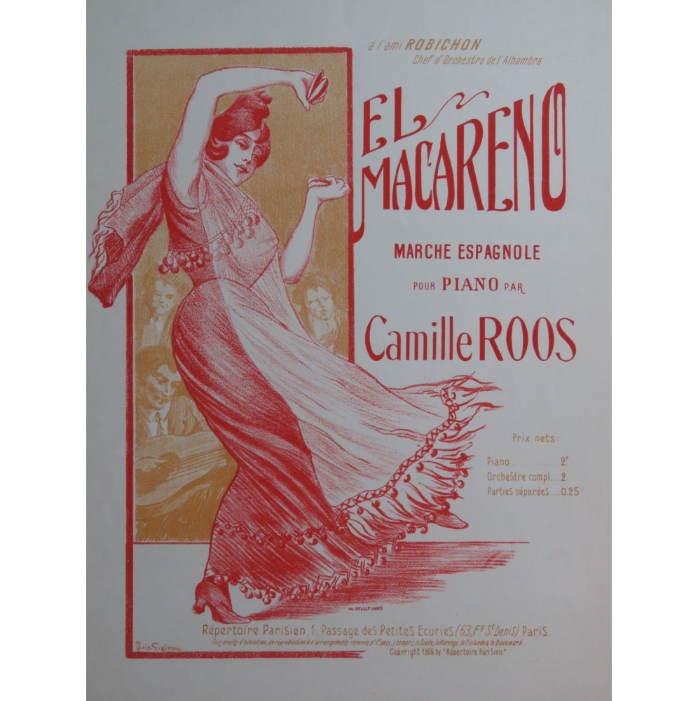 ROOS Camille El Macareno Piano 1906