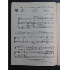 MacDERMID James G. In my Father's House are many Mansions Chant Piano 1927