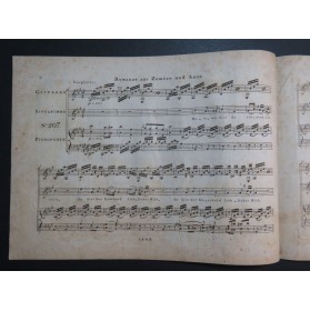 SPOHR Louis Romanze Zemire und Azor Chant Piano ou Guitare ca1820