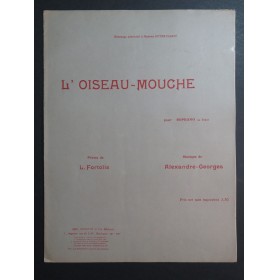 GEORGES Alexandre L'Oiseau-Mouche Chant Piano 1924