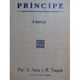 AIETA A. TUEGOLS R. Principe Gran Tango de Salon Violon Chant Piano