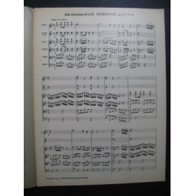 BACH Johann Christoph Symphonie op 3 No 4 Orchestre 1953