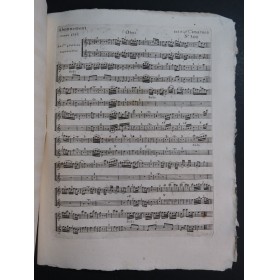 CIMAROSA Domenico Le Belle mie speranze Chant Orchestre 1791