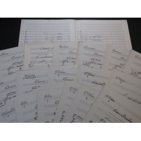 BEETHOVEN Choeur des Derviches Manuscrit Violon Orchestre