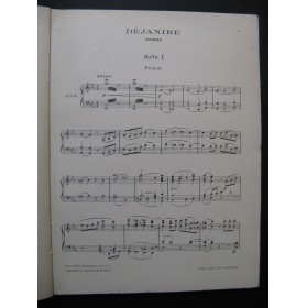 SAINT-SAËNS Déjanire Opéra Chant Piano 1910