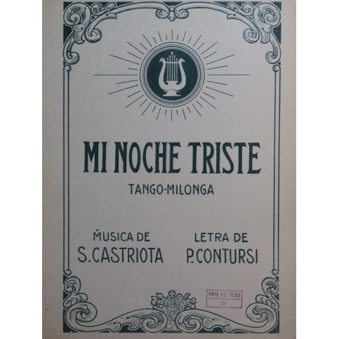 CASTRIOTA S. Mi Noche Triste Piano