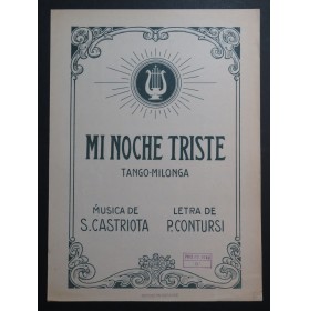 CASTRIOTA S. Mi Noche Triste Piano
