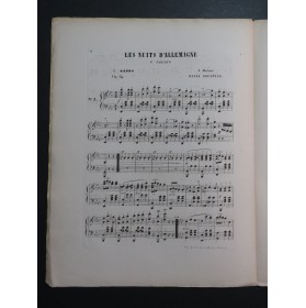 KAPRY Jules Les Nuits d'Allemagne Piano XIXe siècle