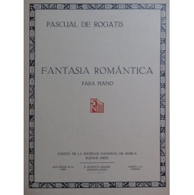 DE ROGATIS Pascual Fantasia Romantica Piano