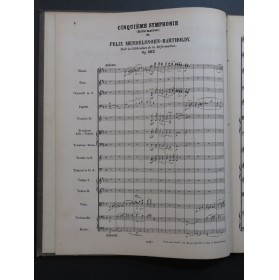 MENDELSSOHN Symphonie No 5 de la Réformation Orchestre ca1880