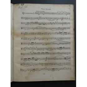 BEETHOVEN Quintettes Viola Seconda 2e Alto ca1820