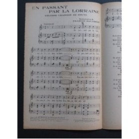 En passant par la Lorraine Aristide Bruant Chant Piano 1940