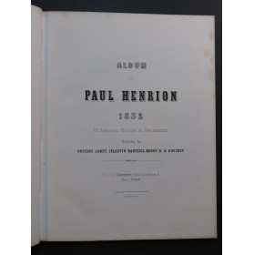 HENRION Paul Album 12 Romances Piano Chant 1852