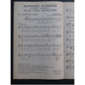 Rapsodie Suédoise Hugo Alfvén Chant 1953