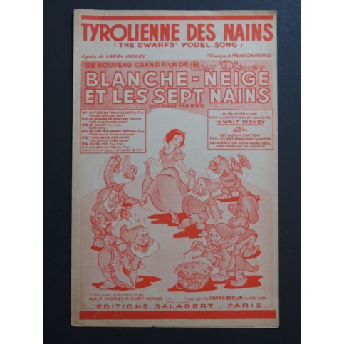 La Tyrolienne des Nains Blanche-Neige Chant 1938