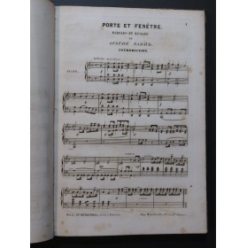 NADAUD Gustave Porte et Fenêtre Le Docteur Vieuxtemps Opéra ca1850