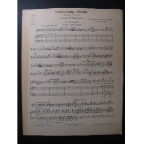 CHARPENTIER Gustave Impressions d'Italie Orchestre 1911