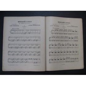 CHARPENTIER Gustave Impressions d'Italie Suite Piano 4 mains 1942