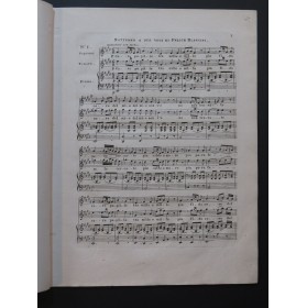 BLANGINI Félix 8 Nocturnes Chant Piano ou Harpe ca1810
