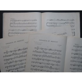 MILANDRE Louis-Toussaint Andante et Menuet Piano Alto ou Viole d'Amour ca1895