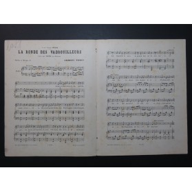 TIERCY Georges La Ronde des Vadrouilleurs Dédicace Chant Piano ca1895
