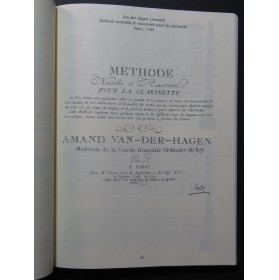 Méthodes Traités Dictionnaires France 1600-1800 Clarinette 2000