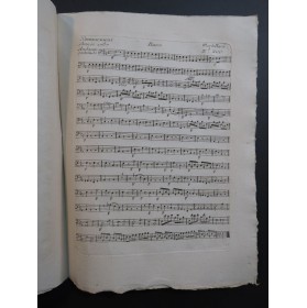 MORTELLARI Michele Piango e vero Chant Orchestre 1787