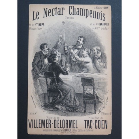 Le Nectar Champenois Tac-Coen Chant  XIXe