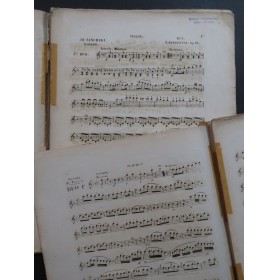 BERBIGUIER Tranquille Trois Duos Mozart Cimarosa Rossini Flûte Violon ca1830