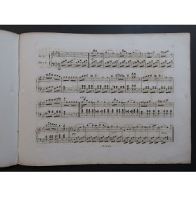 VALLET Barthélemy Jérome le Sabotier Dédicace Piano ca1850