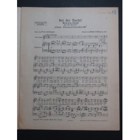 STOLZ Robert Bei der Nacht ! Chant Piano 1918