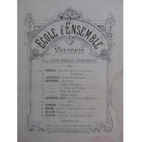 KETTERER Eugène Le Chant du Bivouac 2 Pianos 8 mains ca1880
